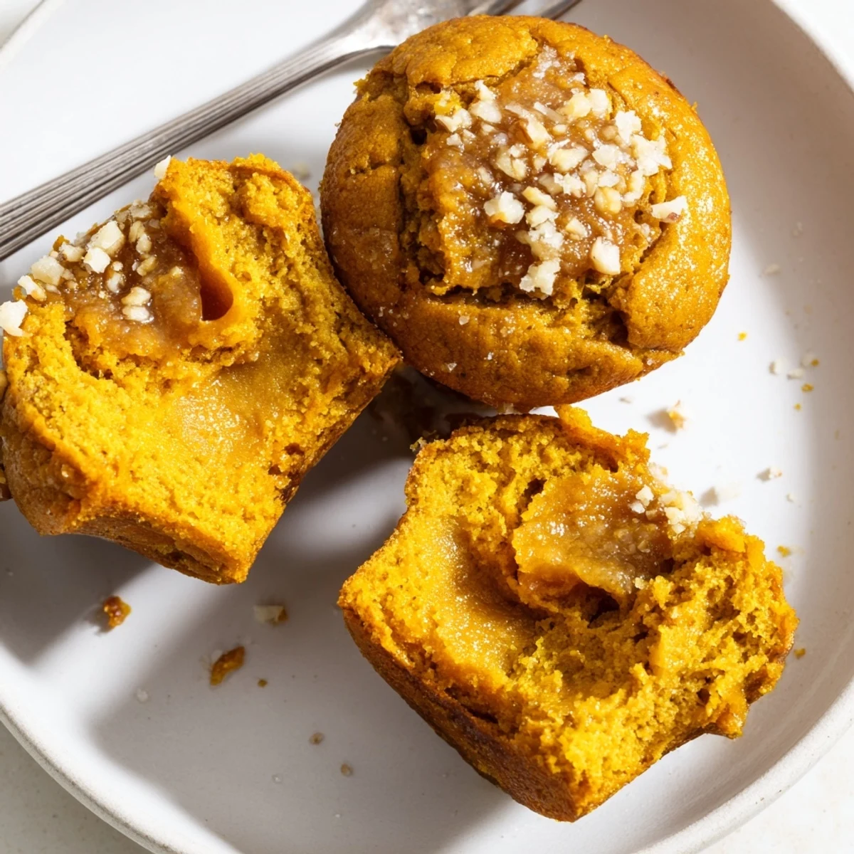 Delicious pumpkin muffins with a sweet maple cream surprise, ideal for dessert lovers.