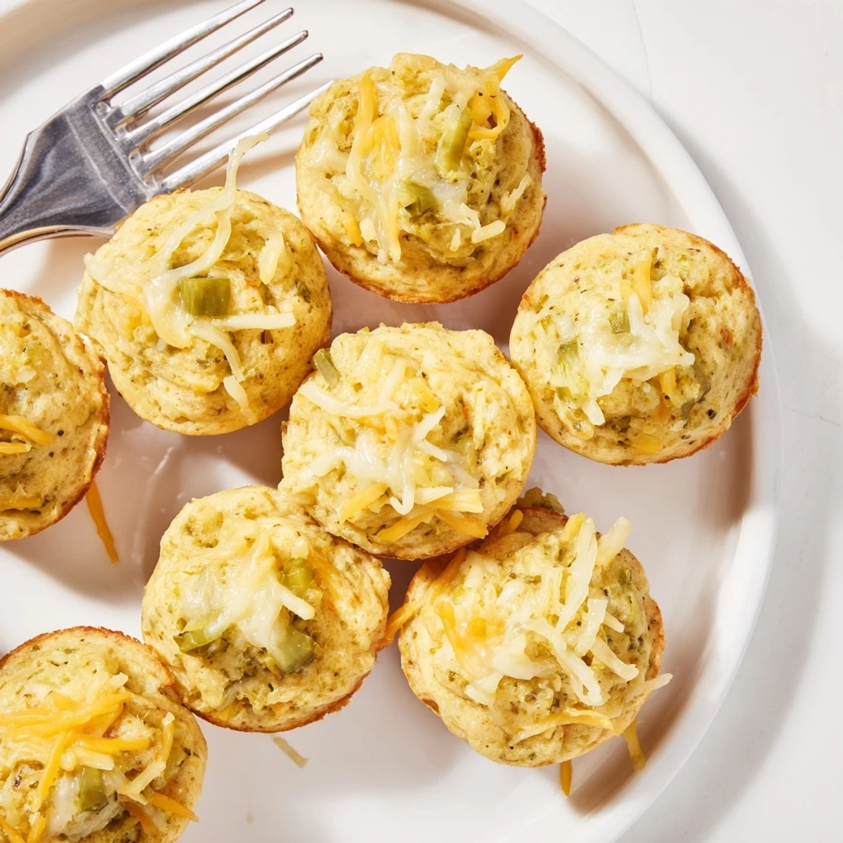 Savory cream cheese dill pickle muffin bites ready for your next gathering.  