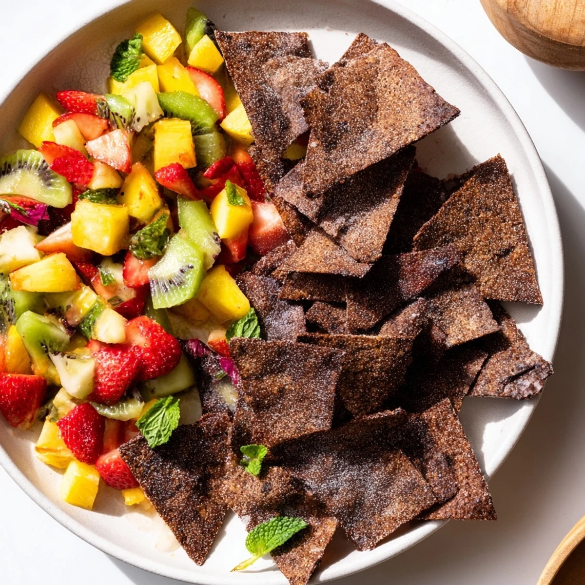 Dessert Chips Fruit Salsa