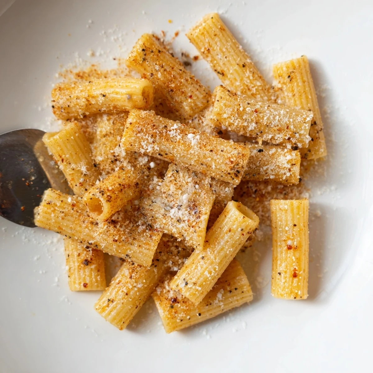 Crispy pasta chips seasoned variety served with vibrant dips for snacking bliss.  