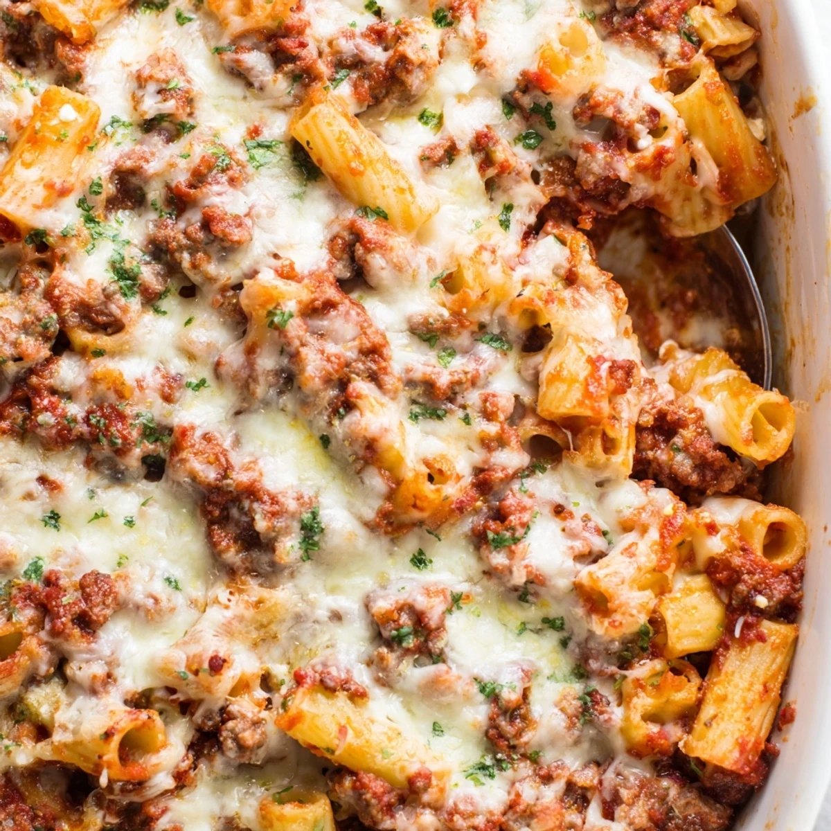 Baked Ziti Meat Sauce