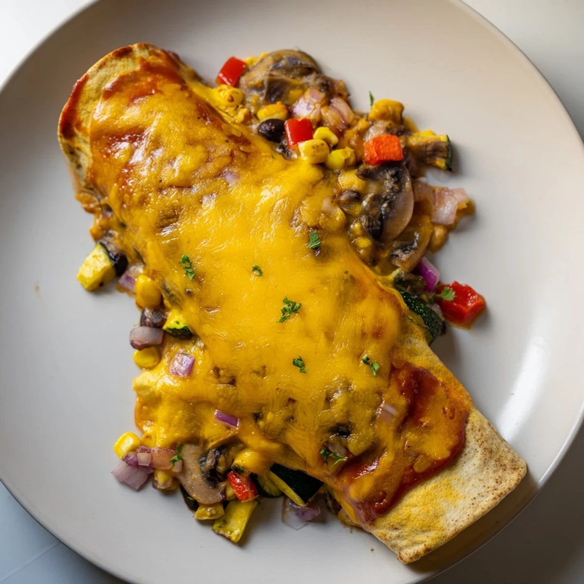 Farmers Market Vegetarian Enchiladas