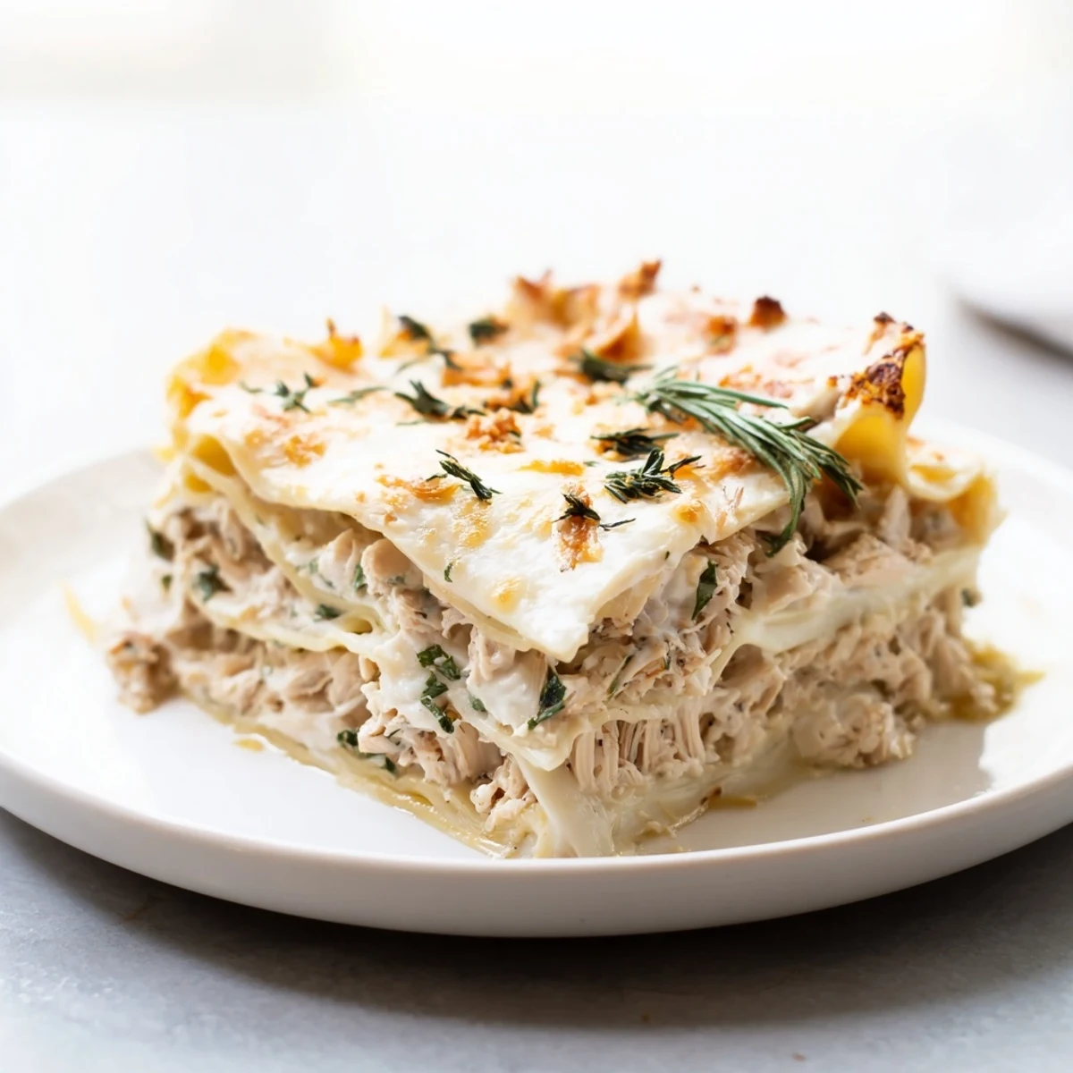 Rosemary Chicken Lasagna Layers