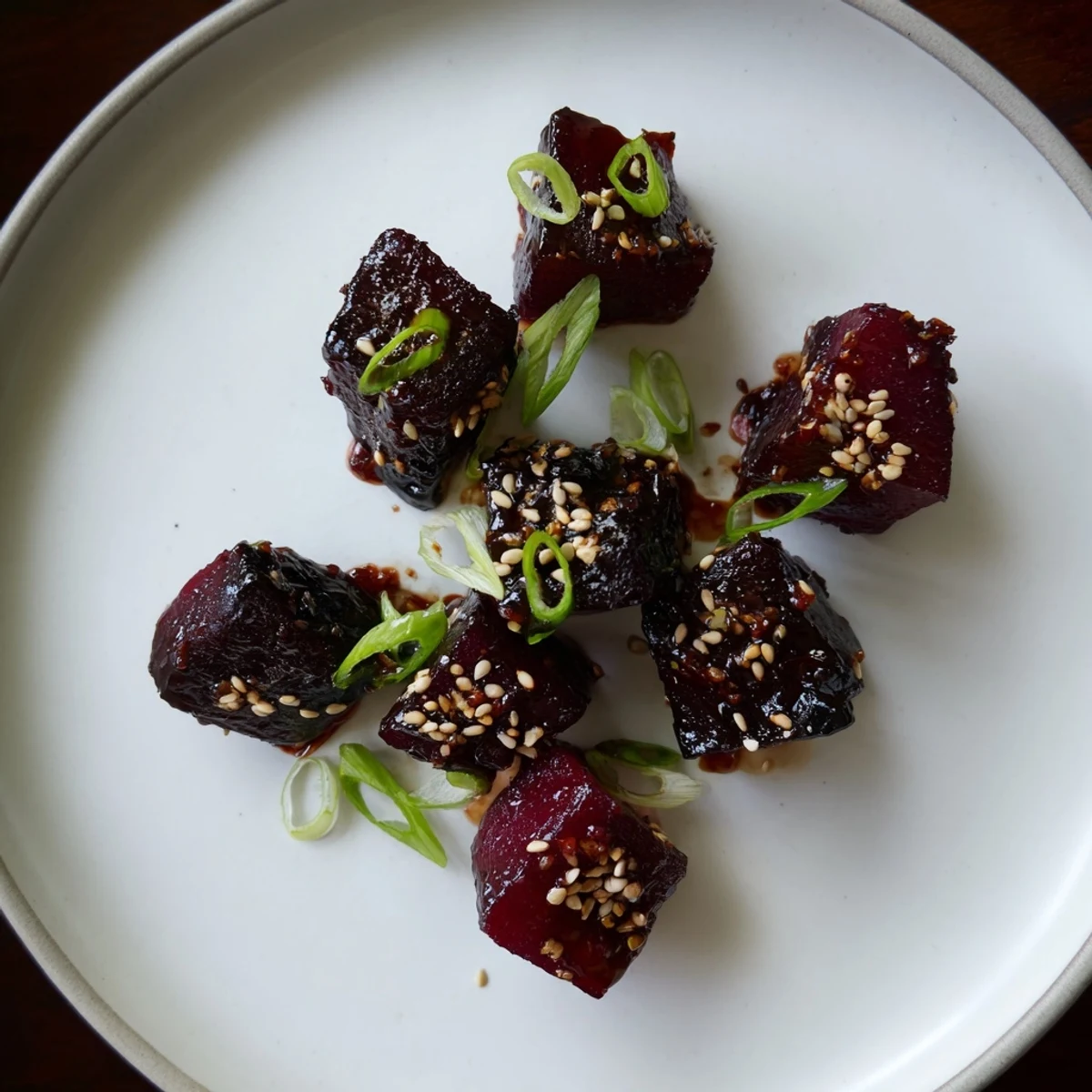 Aromatic Miso Roasted Winter Vegetables: tender root vegetables glistening, ready for a delicious meal.
