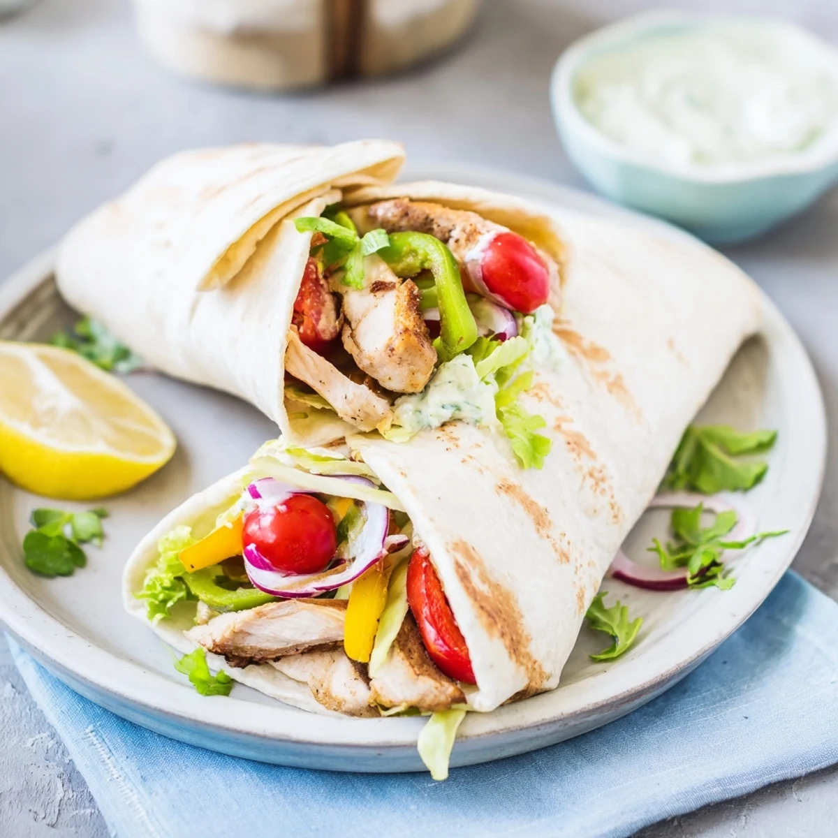 Sheet-Pan Fajita Chicken Rainbow Wraps, featuring savory chicken and colorful roasted veggies, ready to roll in warm tortillas.