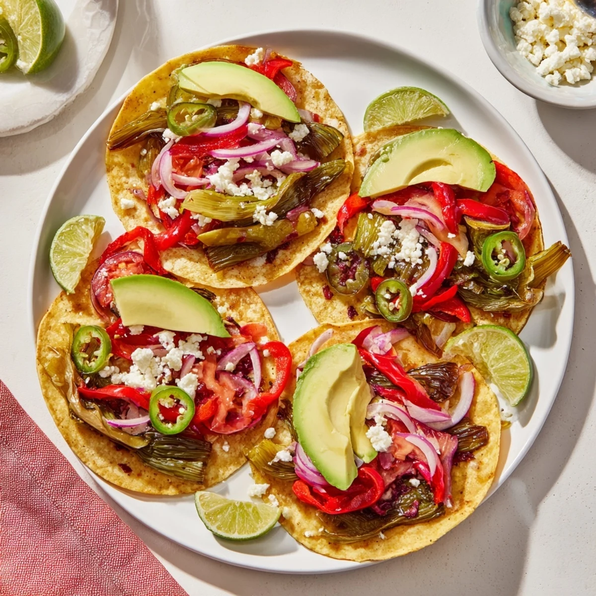 Sizzling Desert Cactus Taco Platter with vibrant veggies and warm tortillas ready to enjoy.