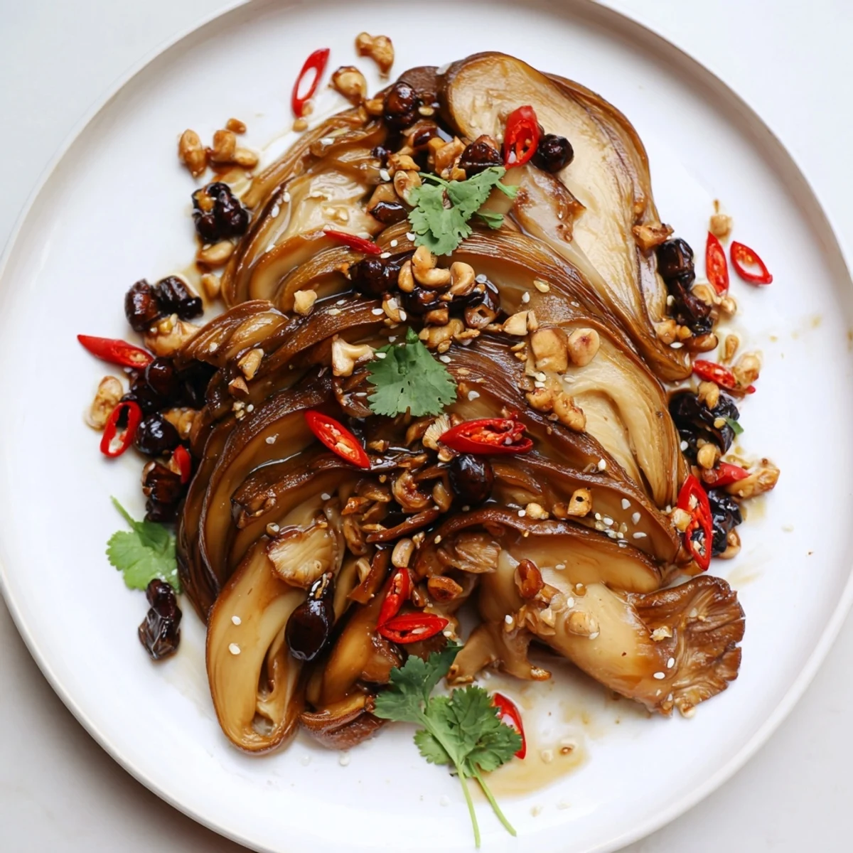 A vibrant appetizer board showcases the Umami Bomb Asian Delight, complete with colorful toppings and textures.