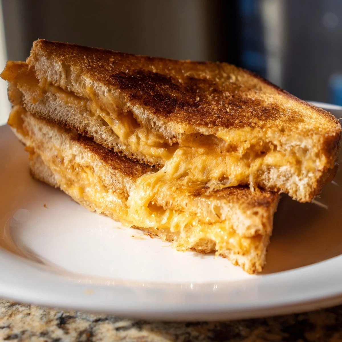 Perfectly golden and cheesy Mayo Grilled Cheese sandwich, promising a delightful, crispy bite every time.