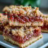 Golden baked Guava Cake Bars with a vibrant pink guava paste layer inside a tender buttery crust.