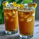 Iced Guava Passionfruit Drink