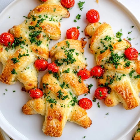 Golden-brown Budget Christmas Crescent Roll Trees, a savory appetizer with cheese, perfectly shaped.