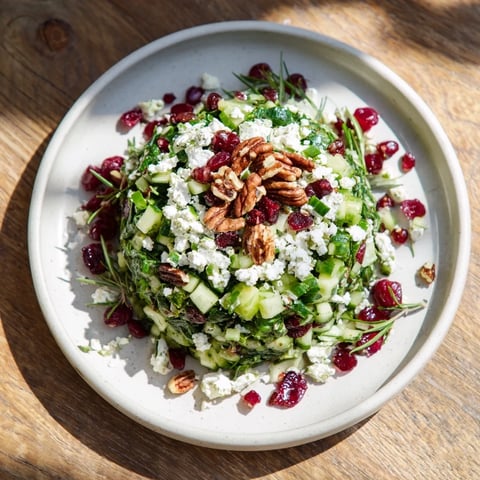Festive Cranberry & Feta Cheese Tree Dip Salad, a vibrant, layered appetizer perfect for holiday parties.