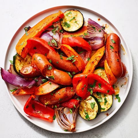 Sheet-Pan Roasted Veggies Sausage