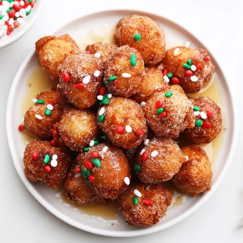 Air Fryer Christmas Donut Holes
