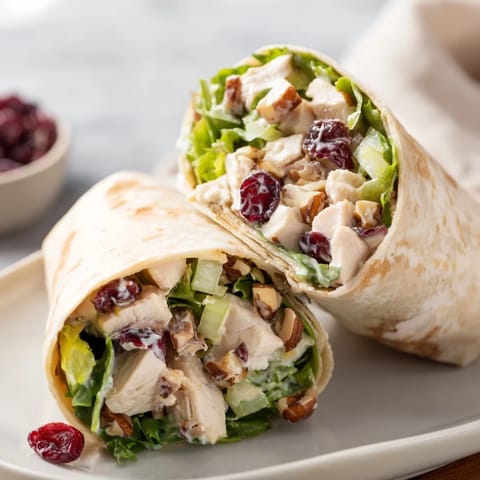 Cranberry Pecan Chicken Wrap