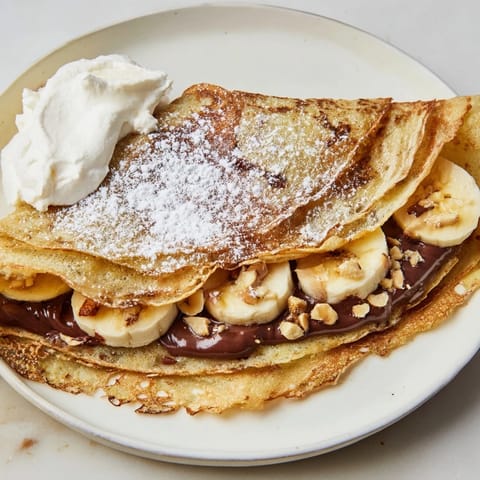 Banana Nutella Folded Wrap