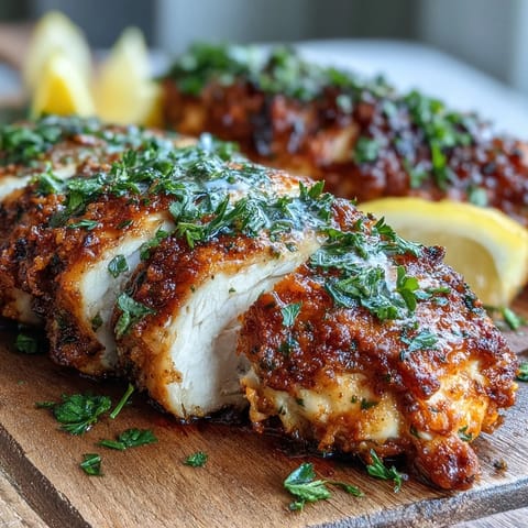 Perfectly juicy oven baked chicken breast sliced to show tender interior, served alongside vibrant roasted vegetables.