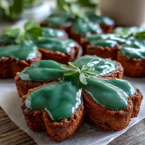 Festive St. Patrick's Day sugar cookies shaped like shamrocks, decorated with vibrant green royal icing for a holiday treat.