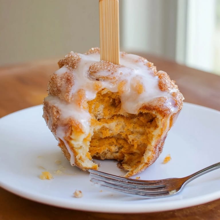 Delicious pumpkin muffin pops infused with sweet tea, perfect for fall gatherings.  