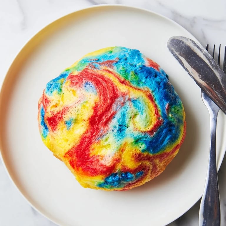 Vibrant rainbow Cloud Bread, fluffy and fun, ideal for snacks or parties.  