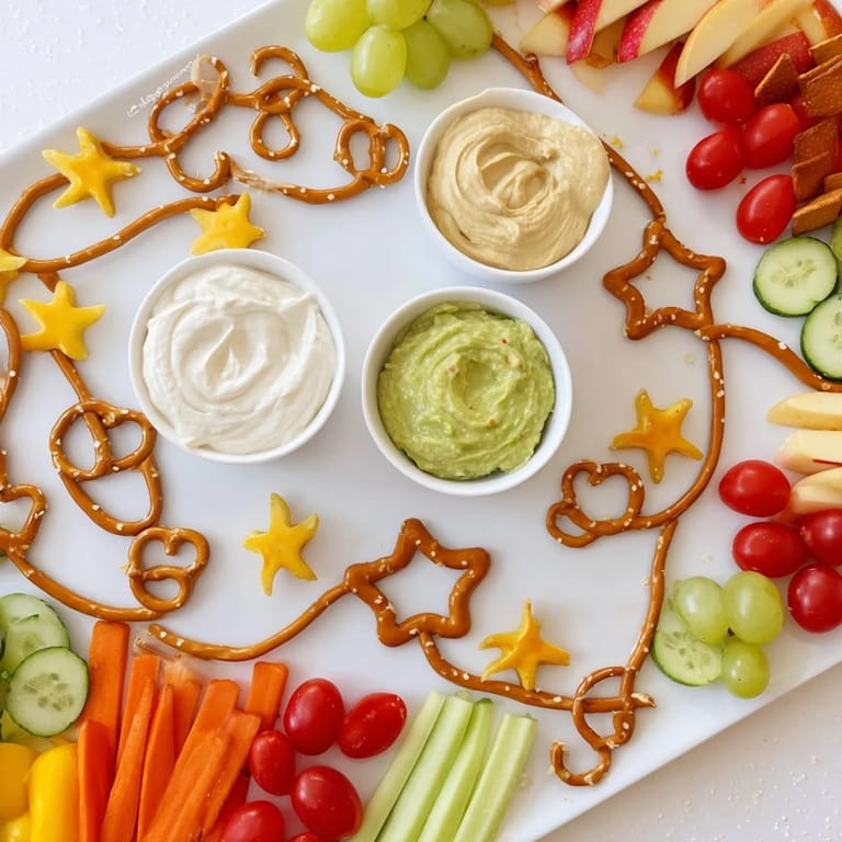Cheery kids will love this Kids Snack Adventure Map, with vibrant veggies and cheese cutouts galore.