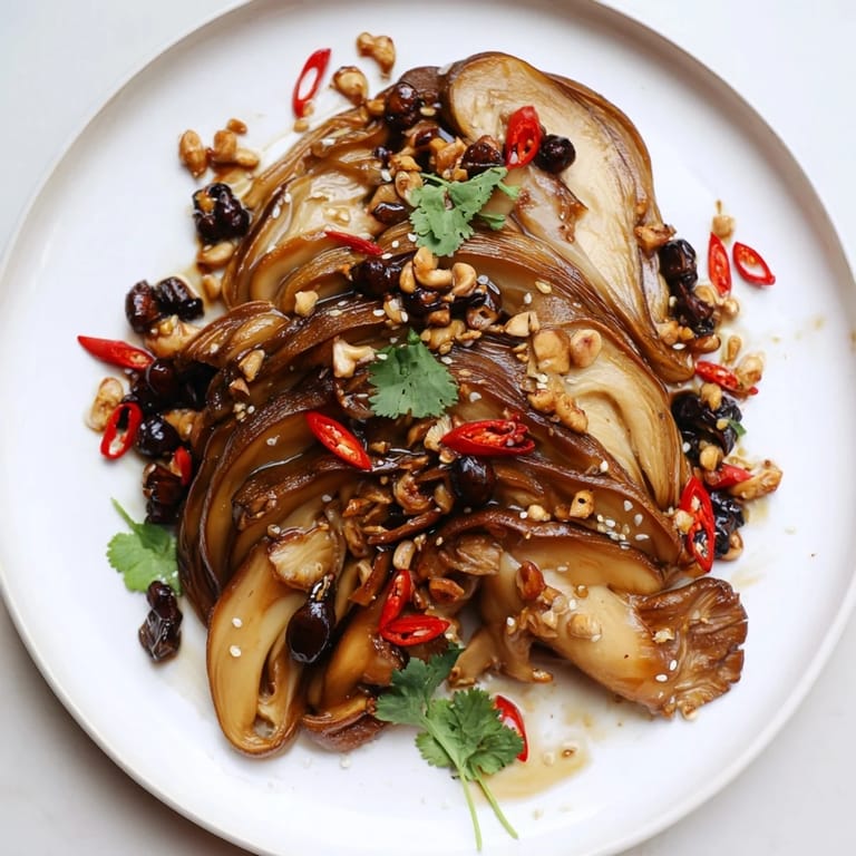 A vibrant appetizer board showcases the Umami Bomb Asian Delight, complete with colorful toppings and textures.