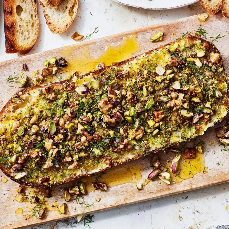 Flavored Butter Board Charcuterie for easy entertaining, featuring soft butter, crunchy nuts, and a honey drizzle.