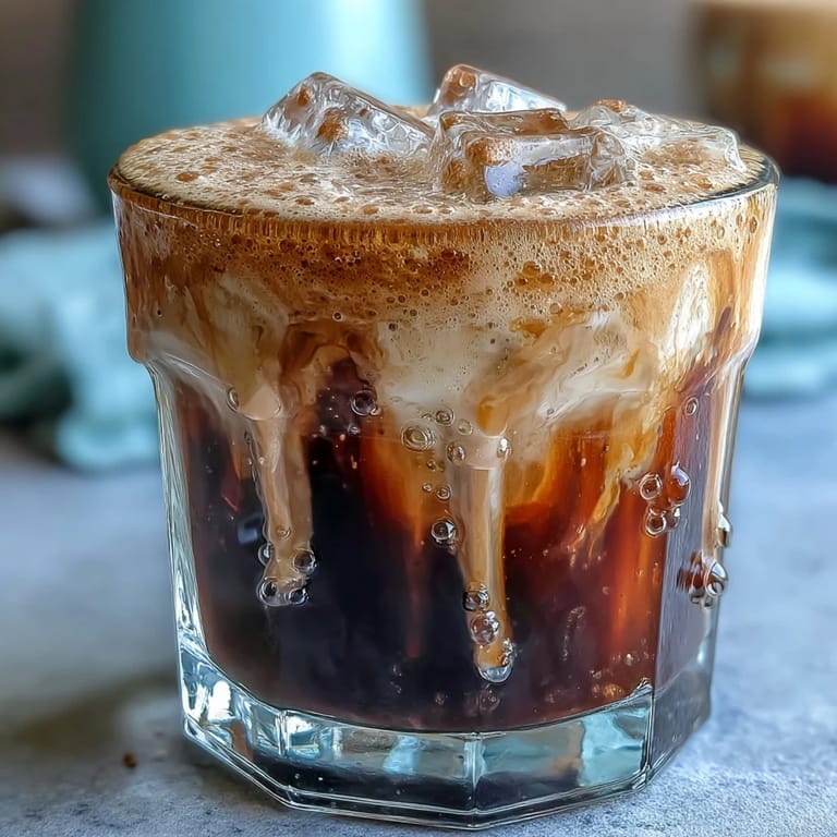 Rich and creamy dairy-free brown sugar oat milk shaken espresso, a delicious treat.